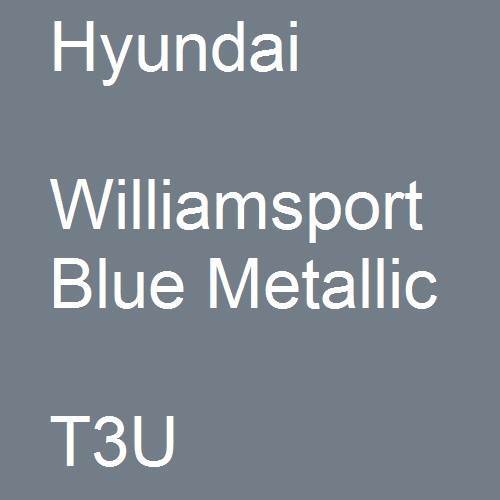 Hyundai, Williamsport Blue Metallic, T3U.